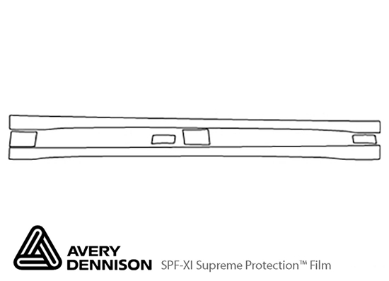 Saturn Aura 2007-2009 Avery Dennison Clear Bra Door Cup Paint Protection Kit Diagram