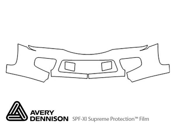 ##LONGDESCRIPTIONNAME2## Avery Dennison Clear Bra Bumper Paint Protection Kit Diagram