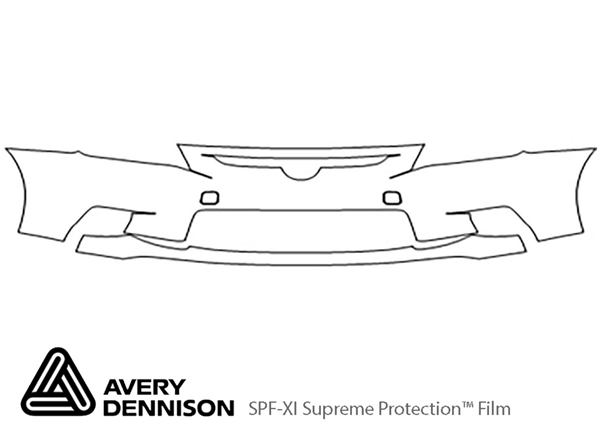 ##LONGDESCRIPTIONNAME2## Avery Dennison Clear Bra Bumper Paint Protection Kit Diagram