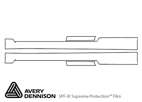 Scion tC 2014-2016 Avery Dennison Clear Bra Door Cup Paint Protection Kit Diagram