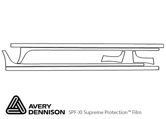 Scion xB 2008-2015 Avery Dennison Clear Bra Door Cup Paint Protection Kit Diagram