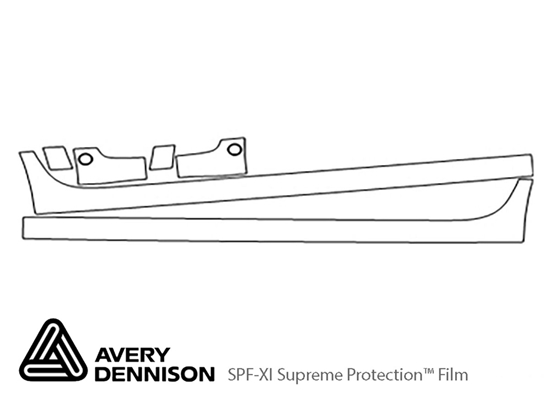 Scion xD 2008-2014 Avery Dennison Clear Bra Door Cup Paint Protection Kit Diagram