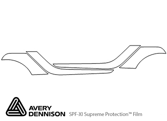 Smart Fortwo 2008-2015 Avery Dennison Clear Bra Door Cup Paint Protection Kit Diagram