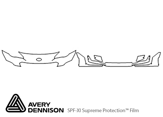 Subaru BRZ 2017-2023 Avery Dennison Clear Bra Bumper Paint Protection Kit Diagram