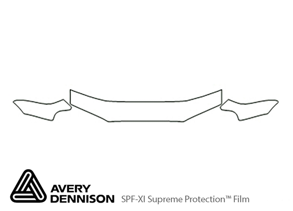 ##LONGDESCRIPTIONNAME2## Avery Dennison Clear Bra Hood Paint Protection Kit Diagram