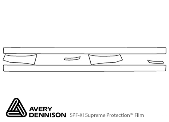 Subaru Impreza 2006-2007 Avery Dennison Clear Bra Door Cup Paint Protection Kit Diagram