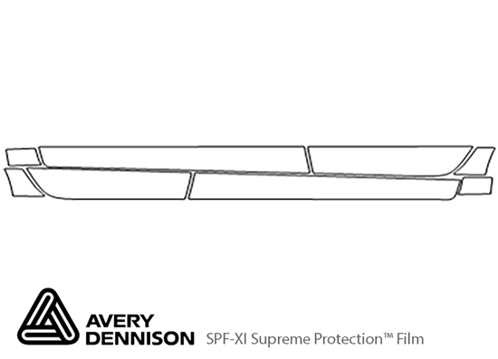 Subaru Impreza 2015-2016 Avery Dennison Clear Bra Door Cup Paint Protection Kit Diagram