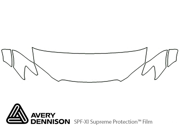 ##LONGDESCRIPTIONNAME2## Avery Dennison Clear Bra Hood Paint Protection Kit Diagram