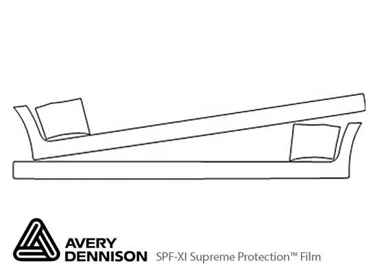 Suzuki Reno 2005-2008 Avery Dennison Clear Bra Door Cup Paint Protection Kit Diagram