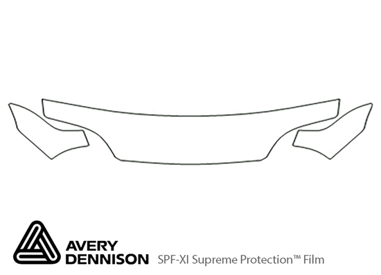 Suzuki Swift 1995-2001 Avery Dennison Clear Bra Hood Paint Protection Kit Diagram