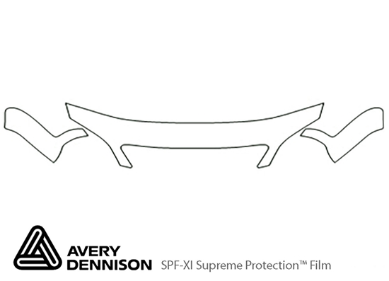 Suzuki Verona 2004-2006 Avery Dennison Clear Bra Hood Paint Protection Kit Diagram