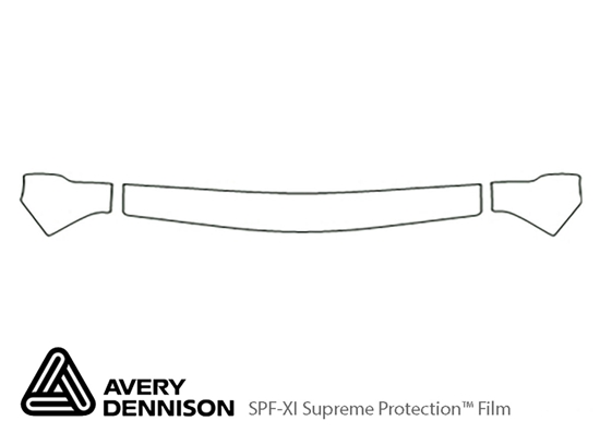 Suzuki Vitara 1999-2004 Avery Dennison Clear Bra Hood Paint Protection Kit Diagram