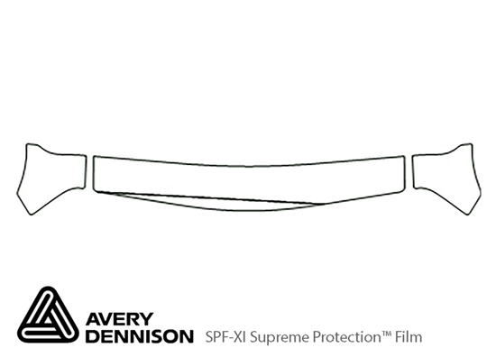 Suzuki XL-7 2001-2004 Avery Dennison Clear Bra Hood Paint Protection Kit Diagram