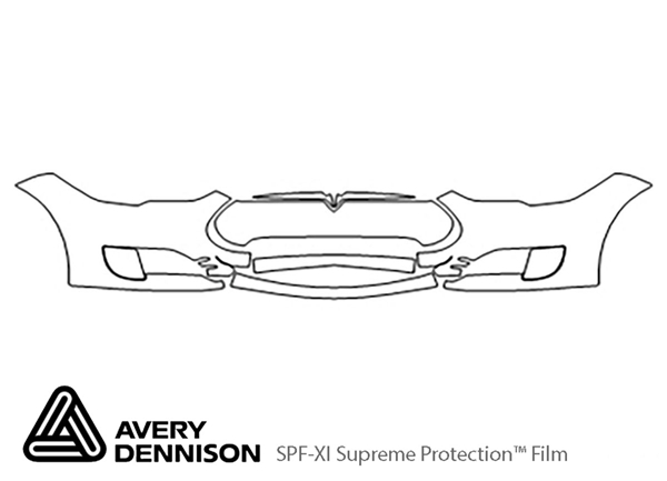 ##LONGDESCRIPTIONNAME2## Avery Dennison Clear Bra Bumper Paint Protection Kit Diagram