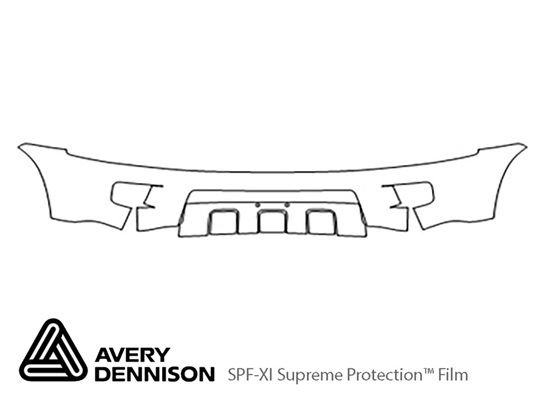 Toyota 4Runner 2006-2009 Avery Dennison Clear Bra Bumper Paint Protection Kit Diagram