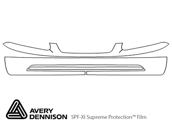 ##LONGDESCRIPTIONNAME2## Avery Dennison Clear Bra Bumper Paint Protection Kit Diagram