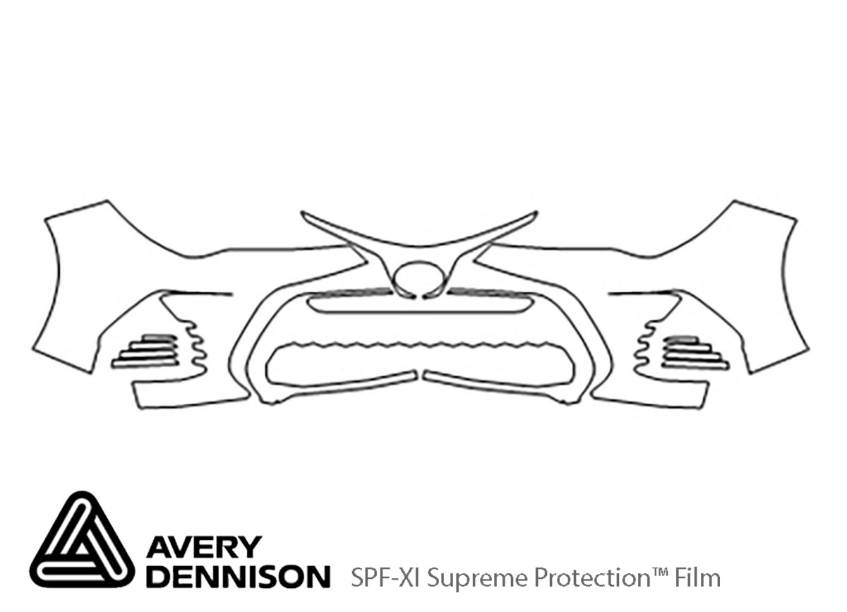 ##LONGDESCRIPTIONNAME2## Avery Dennison Clear Bra Bumper Paint Protection Kit Diagram