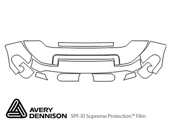 ##LONGDESCRIPTIONNAME2## Avery Dennison Clear Bra Hood Paint Protection Kit Diagram