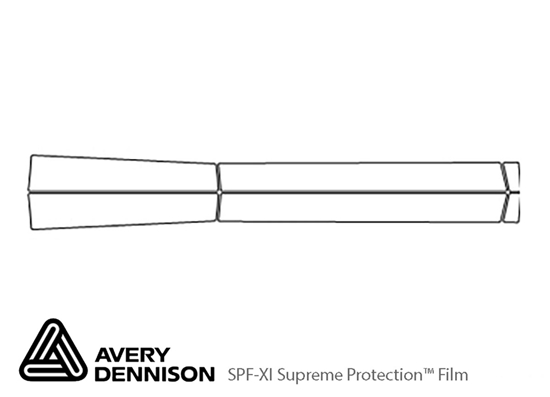 Toyota Highlander 2014-2019 Avery Dennison Clear Bra Door Cup Paint Protection Kit Diagram