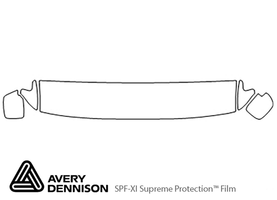 Toyota Land Cruiser 1991-1997 Avery Dennison Clear Bra Hood Paint Protection Kit Diagram