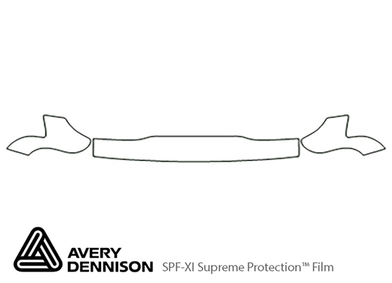 Toyota Pick Up 1989-1995 Avery Dennison Clear Bra Hood Paint Protection Kit Diagram