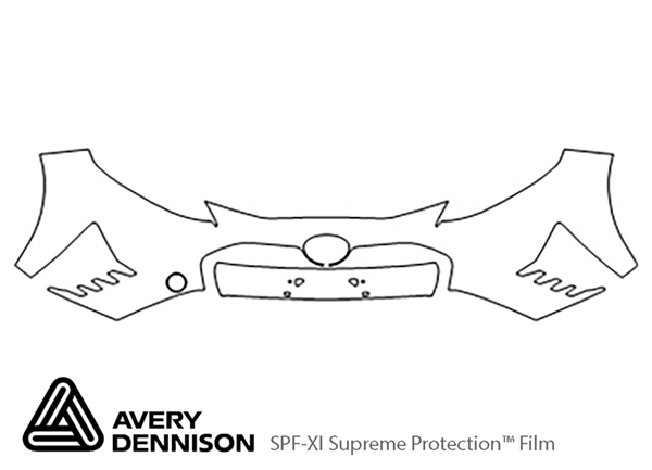 ##LONGDESCRIPTIONNAME2## Avery Dennison Clear Bra Bumper Paint Protection Kit Diagram