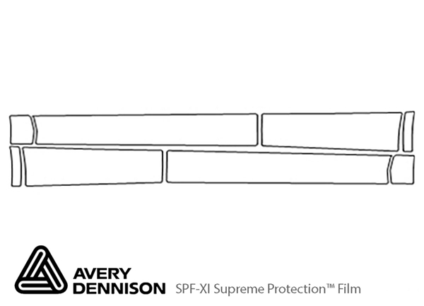 ##LONGDESCRIPTIONNAME2## Avery Dennison Clear Bra Door Cup Paint Protection Kit Diagram