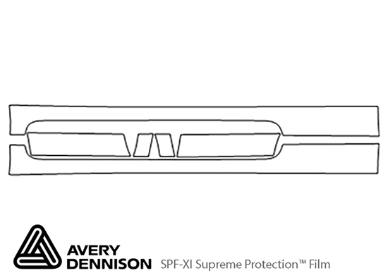 Toyota Solara 2004-2008 Avery Dennison Clear Bra Door Cup Paint Protection Kit Diagram