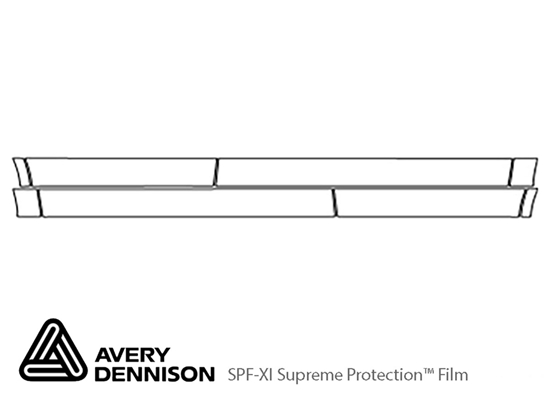 Toyota Venza 2009-2015 Avery Dennison Clear Bra Door Cup Paint Protection Kit Diagram