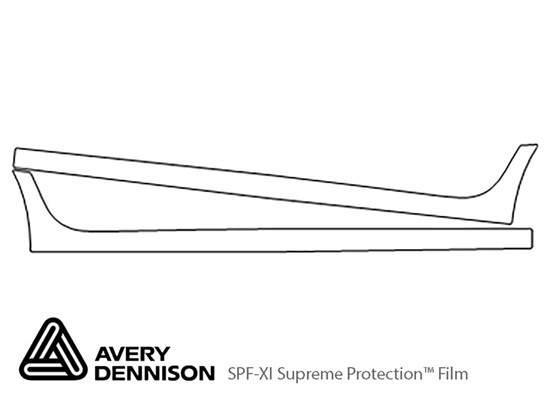 Toyota Yaris 2019-2020 Avery Dennison Clear Bra Door Cup Paint Protection Kit Diagram