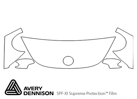 Volkswagen Beetle 1998-2005 Avery Dennison Clear Bra Hood Paint Protection Kit Diagram