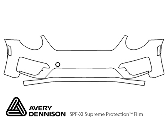 Volkswagen Beetle 2012-2015 Avery Dennison Clear Bra Bumper Paint Protection Kit Diagram