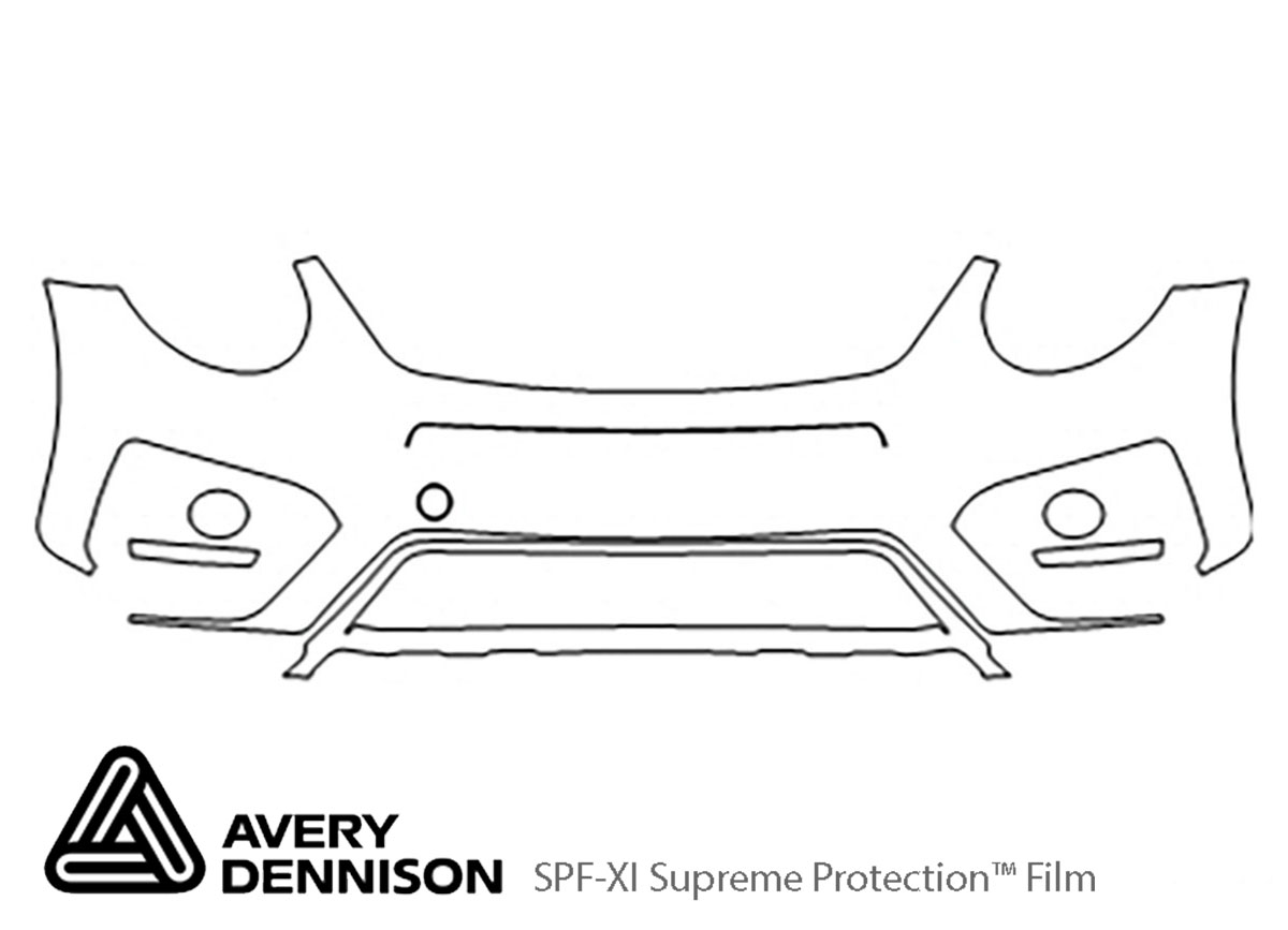 ##LONGDESCRIPTIONNAME2## Avery Dennison Clear Bra Bumper Paint Protection Kit Diagram