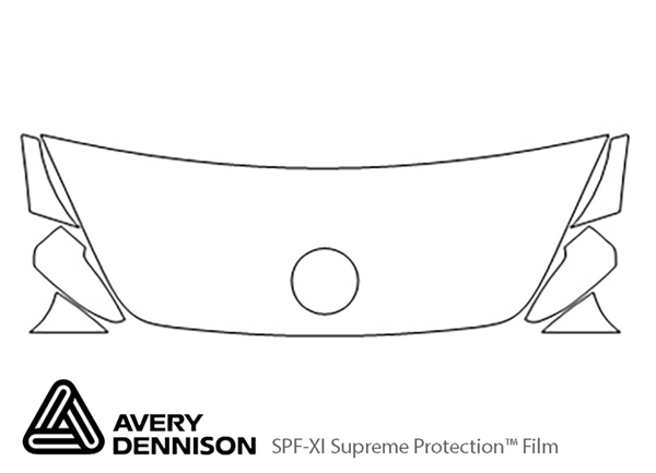 ##LONGDESCRIPTIONNAME2## Avery Dennison Clear Bra Hood Paint Protection Kit Diagram