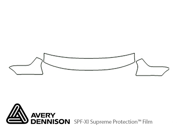 ##LONGDESCRIPTIONNAME2## Avery Dennison Clear Bra Hood Paint Protection Kit Diagram