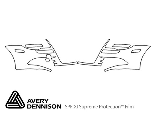 Volkswagen Eos 2007-2011 Avery Dennison Clear Bra Bumper Paint Protection Kit Diagram