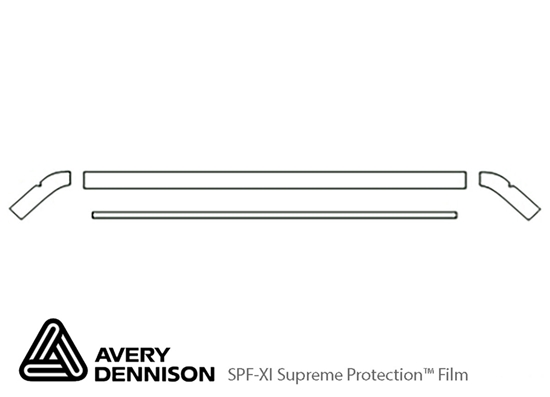 Volkswagen Jetta 1985-1992 Avery Dennison Clear Bra Hood Paint Protection Kit Diagram