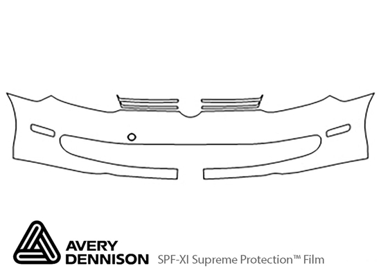 Volkswagen Jetta 2010-2014 Avery Dennison Clear Bra Bumper Paint Protection Kit Diagram