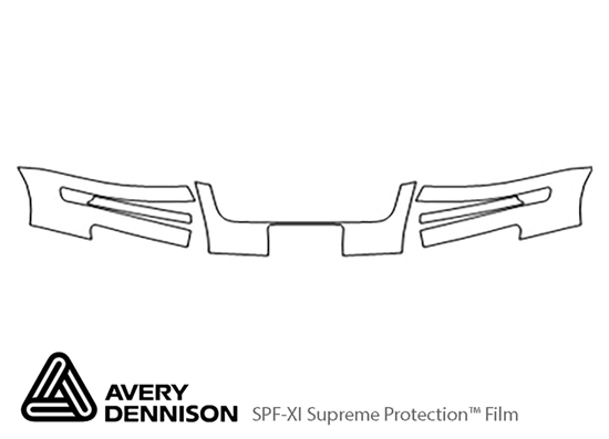 Volkswagen Passat 2001-2005 Avery Dennison Clear Bra Bumper Paint Protection Kit Diagram