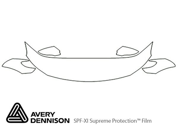 ##LONGDESCRIPTIONNAME2## Avery Dennison Clear Bra Hood Paint Protection Kit Diagram