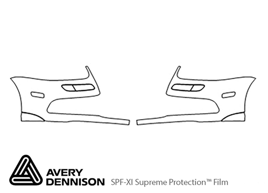 Volkswagen R32 2008-2008 Avery Dennison Clear Bra Bumper Paint Protection Kit Diagram