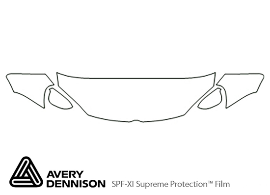 Volkswagen R32 2008-2008 Avery Dennison Clear Bra Hood Paint Protection Kit Diagram