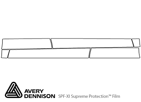 Volkswagen Touareg 2011-2017 Avery Dennison Clear Bra Door Cup Paint Protection Kit Diagram