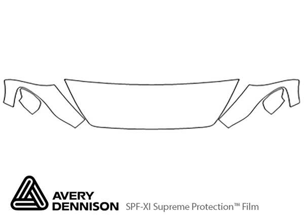 ##LONGDESCRIPTIONNAME2## Avery Dennison Clear Bra Hood Paint Protection Kit Diagram