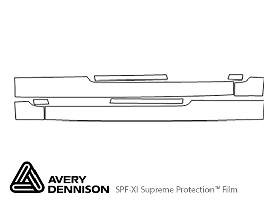 Volvo C70 2006-2010 Avery Dennison Clear Bra Door Cup Paint Protection Kit Diagram