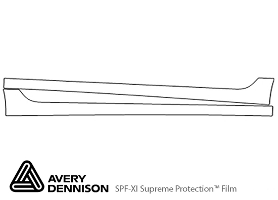 Volvo S60 2011-2013 Avery Dennison Clear Bra Door Cup Paint Protection Kit Diagram