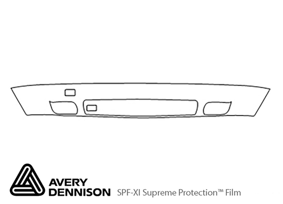 Volvo V70 2001-2002 Avery Dennison Clear Bra Bumper Paint Protection Kit Diagram