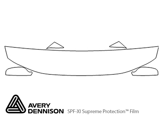 Volvo V70 2001-2004 Avery Dennison Clear Bra Hood Paint Protection Kit Diagram