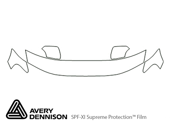 ##LONGDESCRIPTIONNAME2## Avery Dennison Clear Bra Hood Paint Protection Kit Diagram