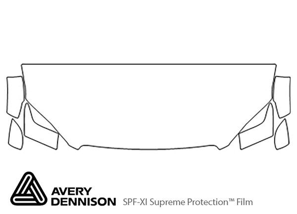 ##LONGDESCRIPTIONNAME2## Avery Dennison Clear Bra Hood Paint Protection Kit Diagram